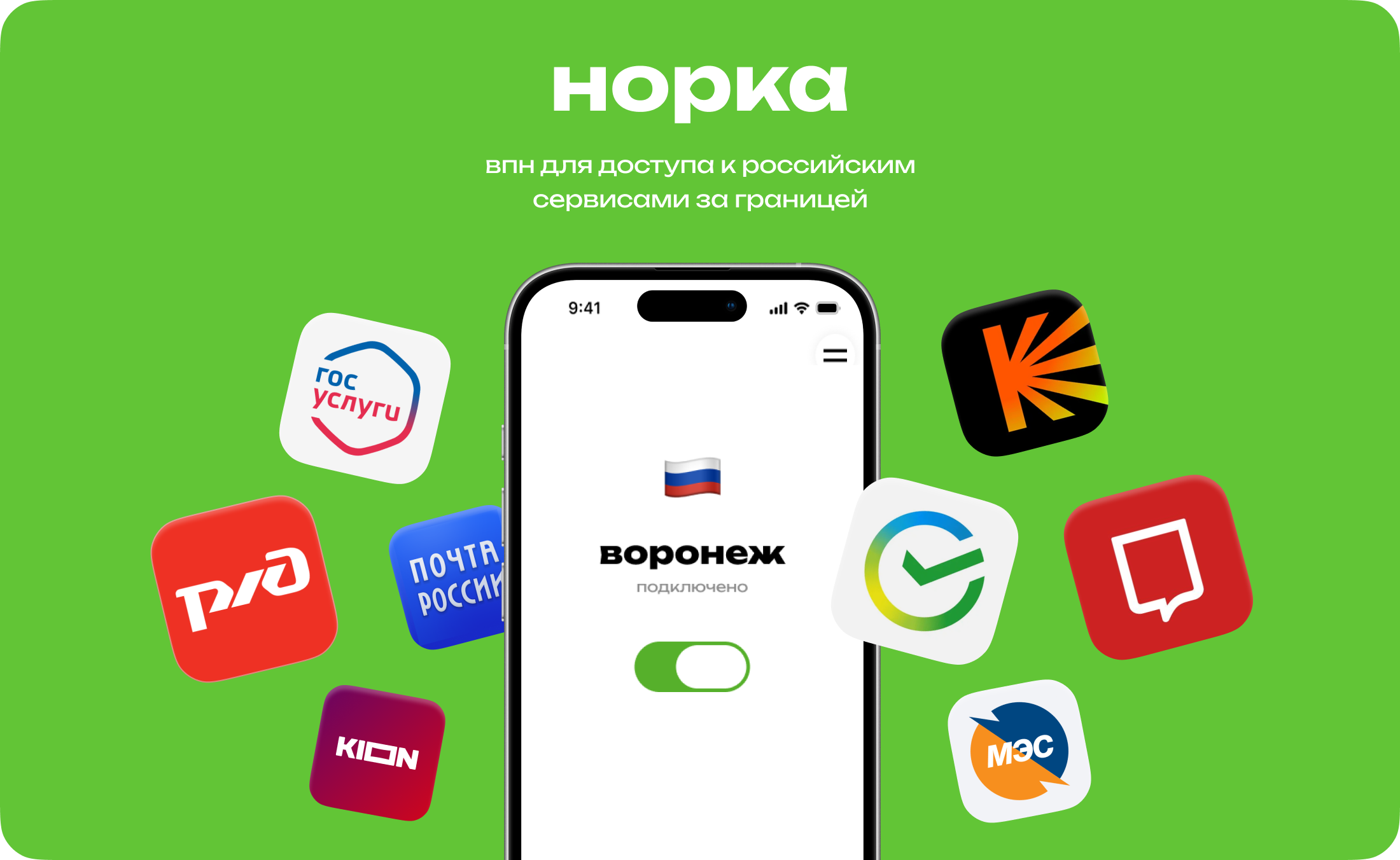 Норка VPN для доступа к Минздрав за границей