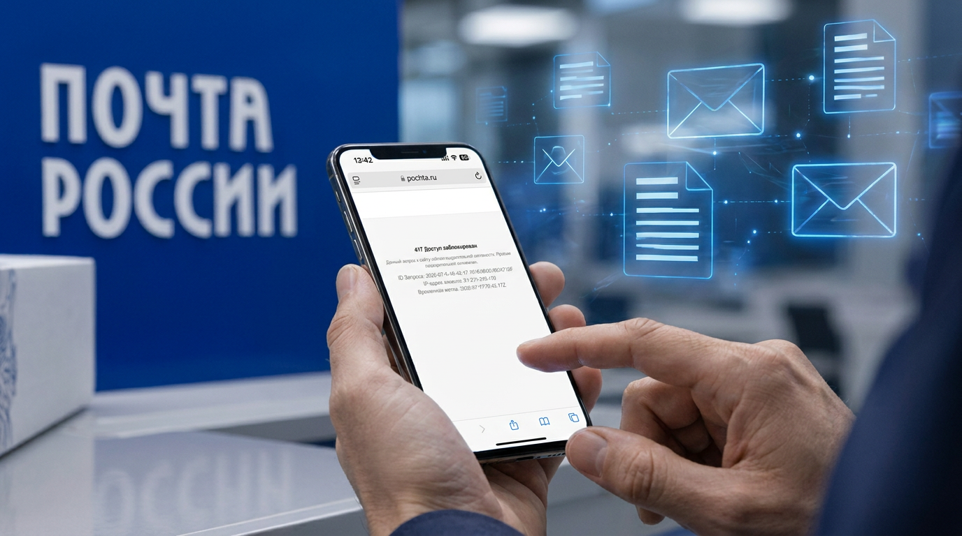 Почта России не открывается за границей в 2026 году: как зайти на сайт и отследить посылку 📦