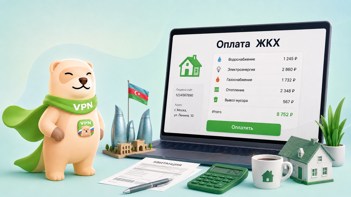 Оплата российского ЖКХ из Азербайджана в 2026: что понадобится 🇦🇿
