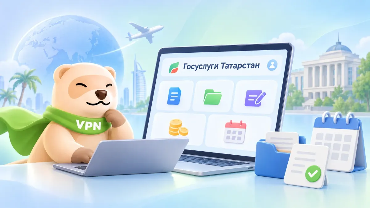 Госуслуги Татарстана не открываются за границей: как войти в личный кабинет