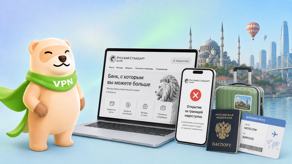 Банк «Русский Стандарт» не работает за границей в 2026 году: что делать
