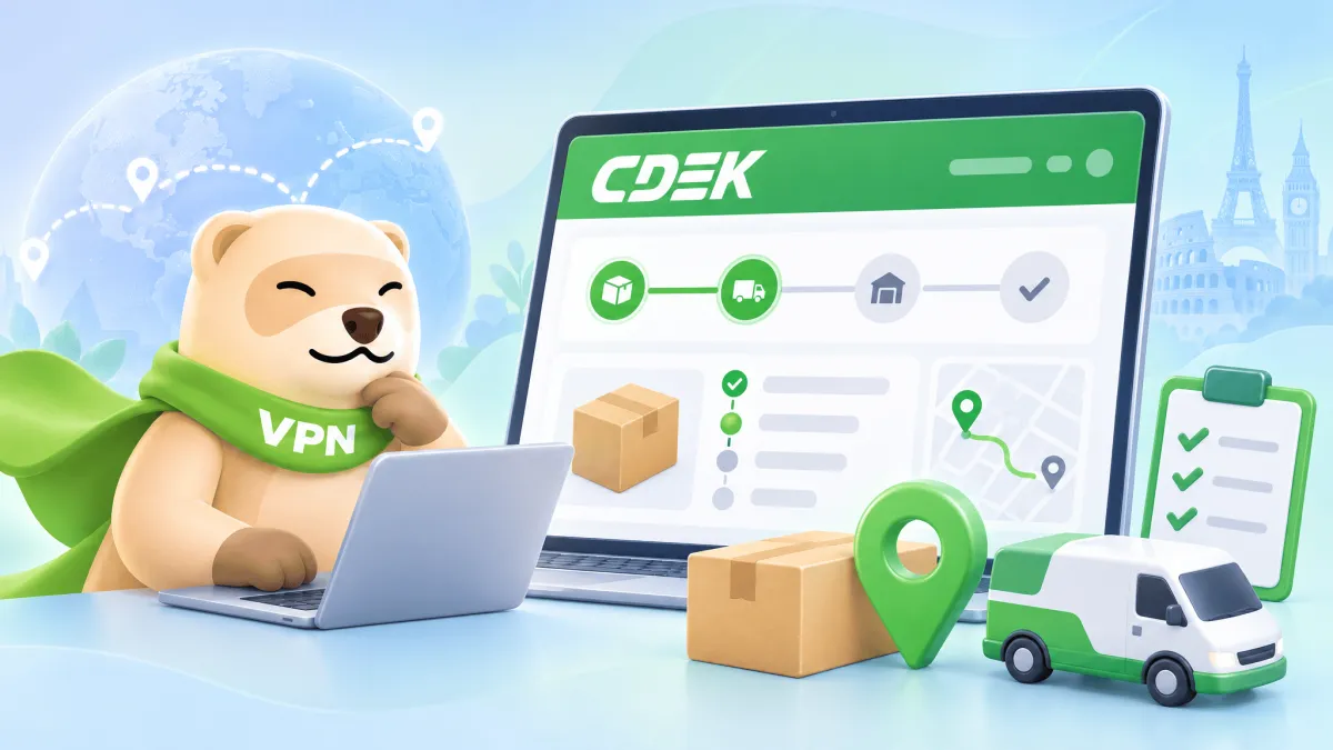 СДЭК не открывается за границей: как зайти с иностранного IP