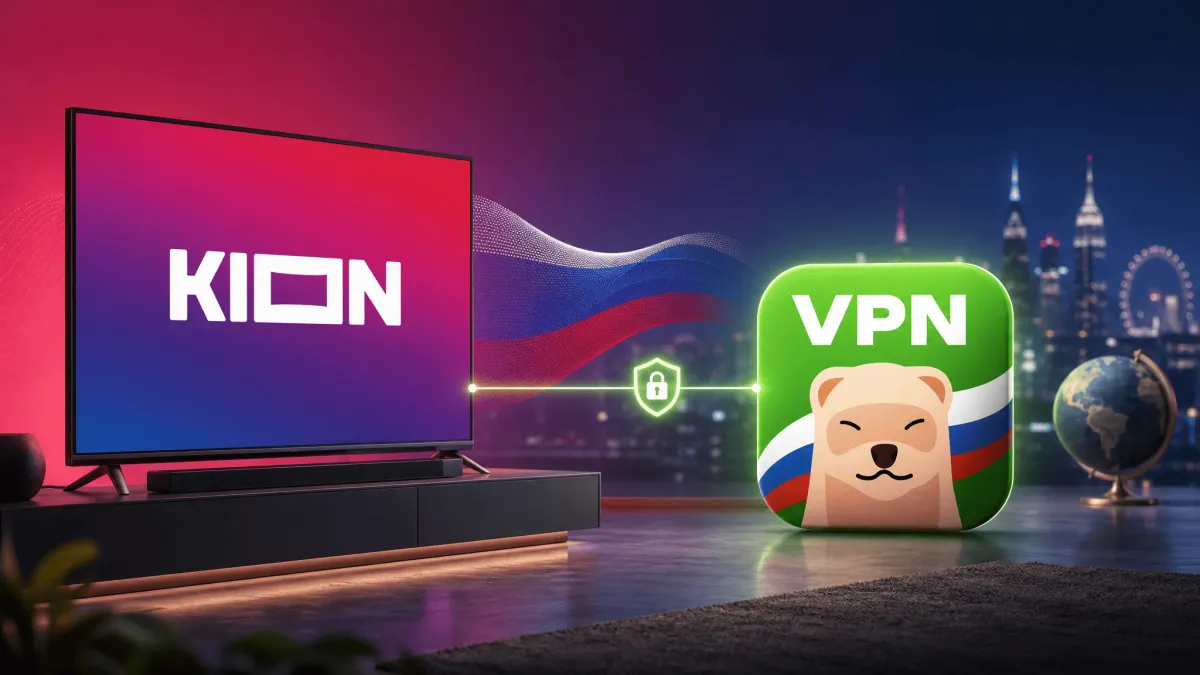 Как смотреть KION за границей в 2026 году 🍿🎬