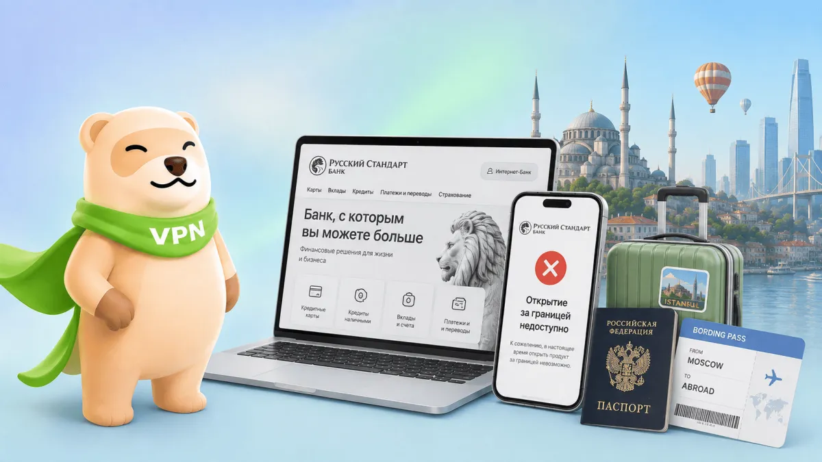 Банк «Русский Стандарт» не работает за границей в 2026 году: что делать