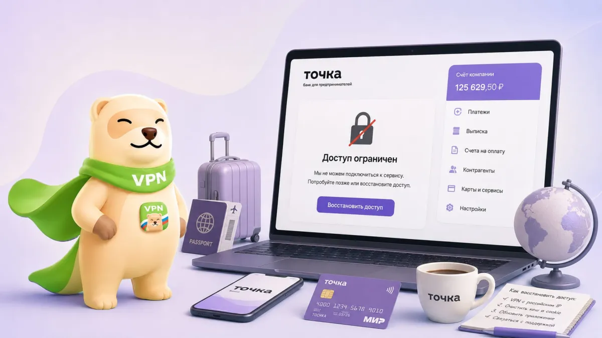 Точка Банк за границей в 2026 году: почему не работает и как восстановить доступ