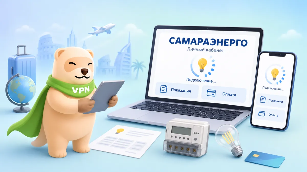 Самараэнерго не открывается за границей: как зайти в личный кабинет и оплатить свет в 2026 году