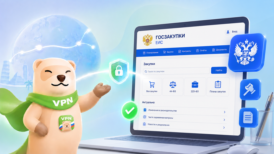 Не открывается Госзакупки (ЕИС) за границей в 2026 году — что делать? 5 рабочих способов