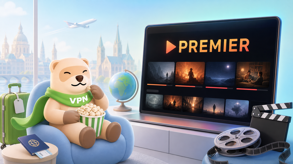 Как смотреть PREMIER за границей в 2026 году 🎬