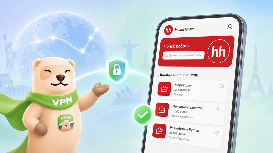Как зайти на HeadHunter из-за границы в 2026 году: что делать, если HH.ru не открывается